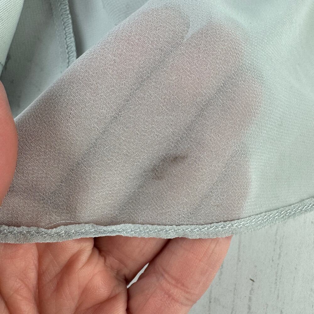 Birdy Grey Dove Gray Chiffon Devin Convertible Bridesmaid Dress With Slit Large - Picture 13 of 16